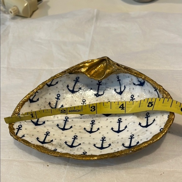 Hand Crafted Anchors Trinket Dish Shell - Picture 6 of 10